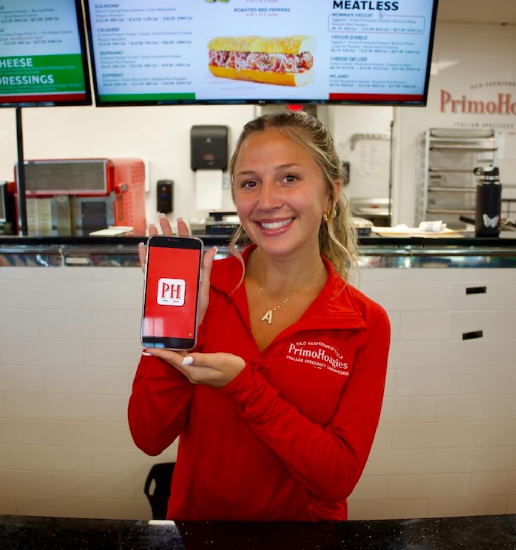 employee behind counter